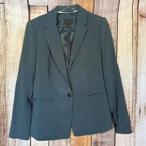 J.Crew Collection Tailored Blazer Workwear Office Chic Dark Career Gray Size 10